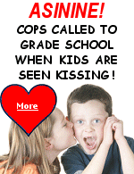After two kids were seen kissing, school administrators actually reported it to the cops as a possible sex crime.